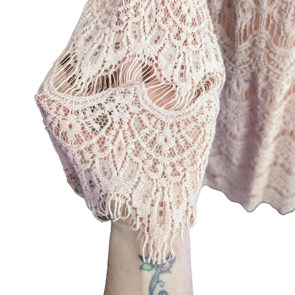 RN Studio Light Pink Lace Dress - Picture 7 of 13